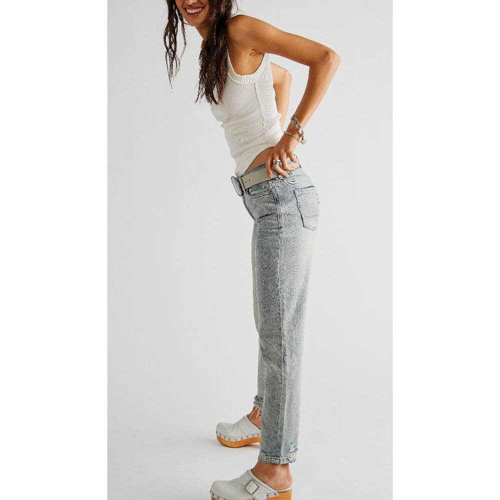 Free People Cream Ribbed Tank Top - Picture 3 of 6